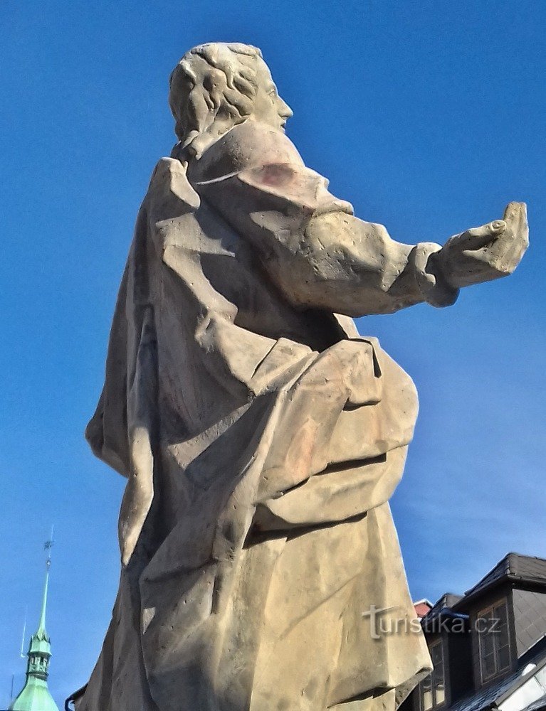 Šumperk - statue af St. Luke