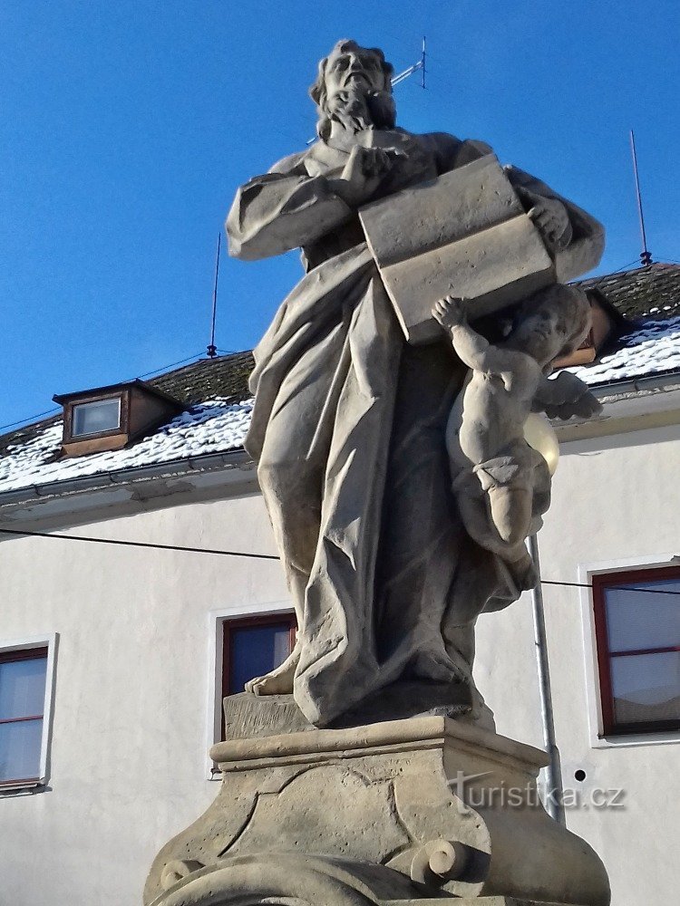 Šumperk - statue af St. Matthew