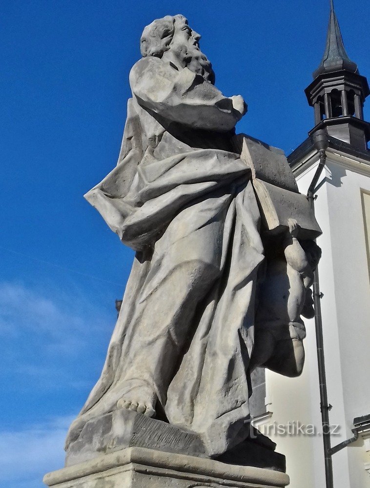 Šumperk - statue af St. Matthew