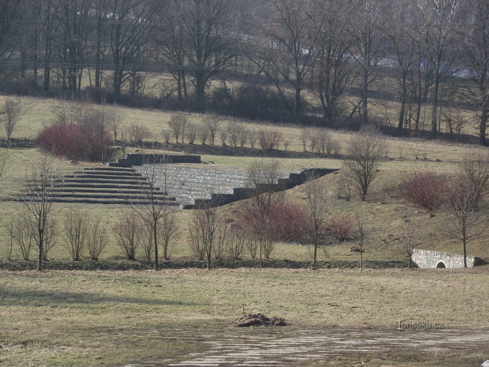 Šumperk – torrpolder vid Bratrušovské-strömmen