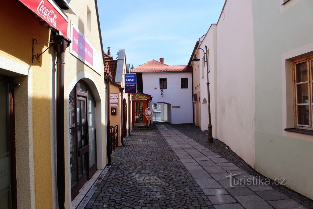 Sušice, calle V Branca