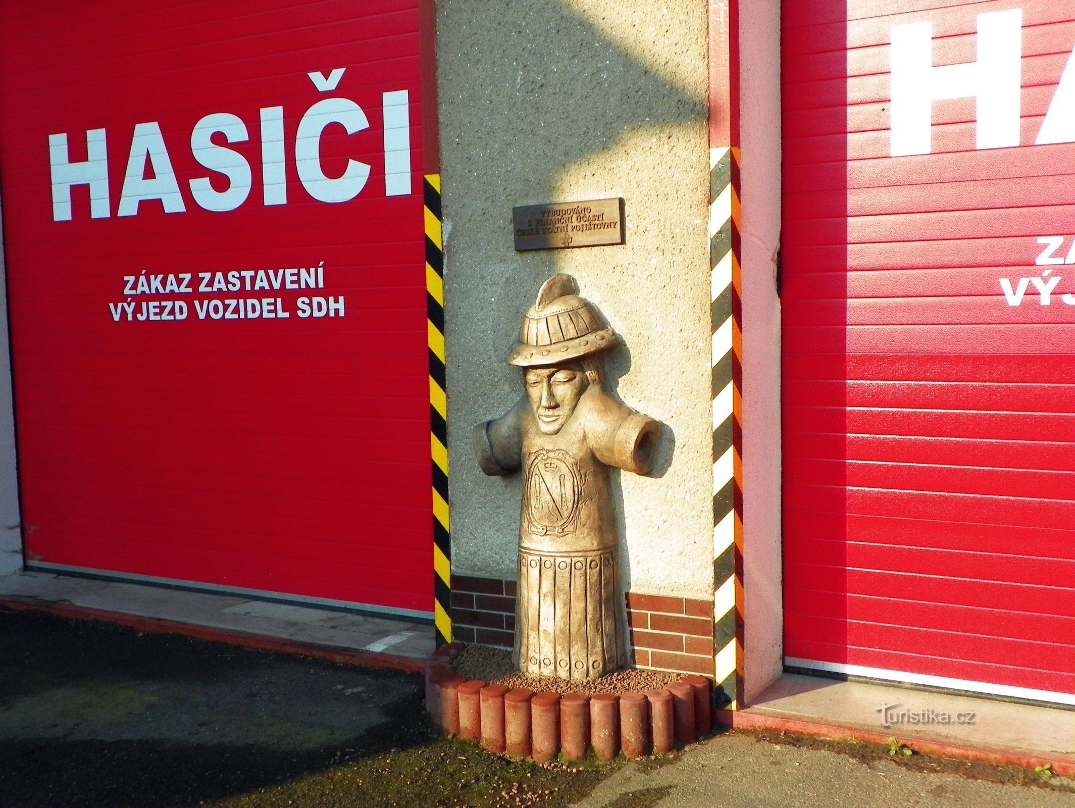 St. Florian – fire hydrant in Nové Město in Moravia
