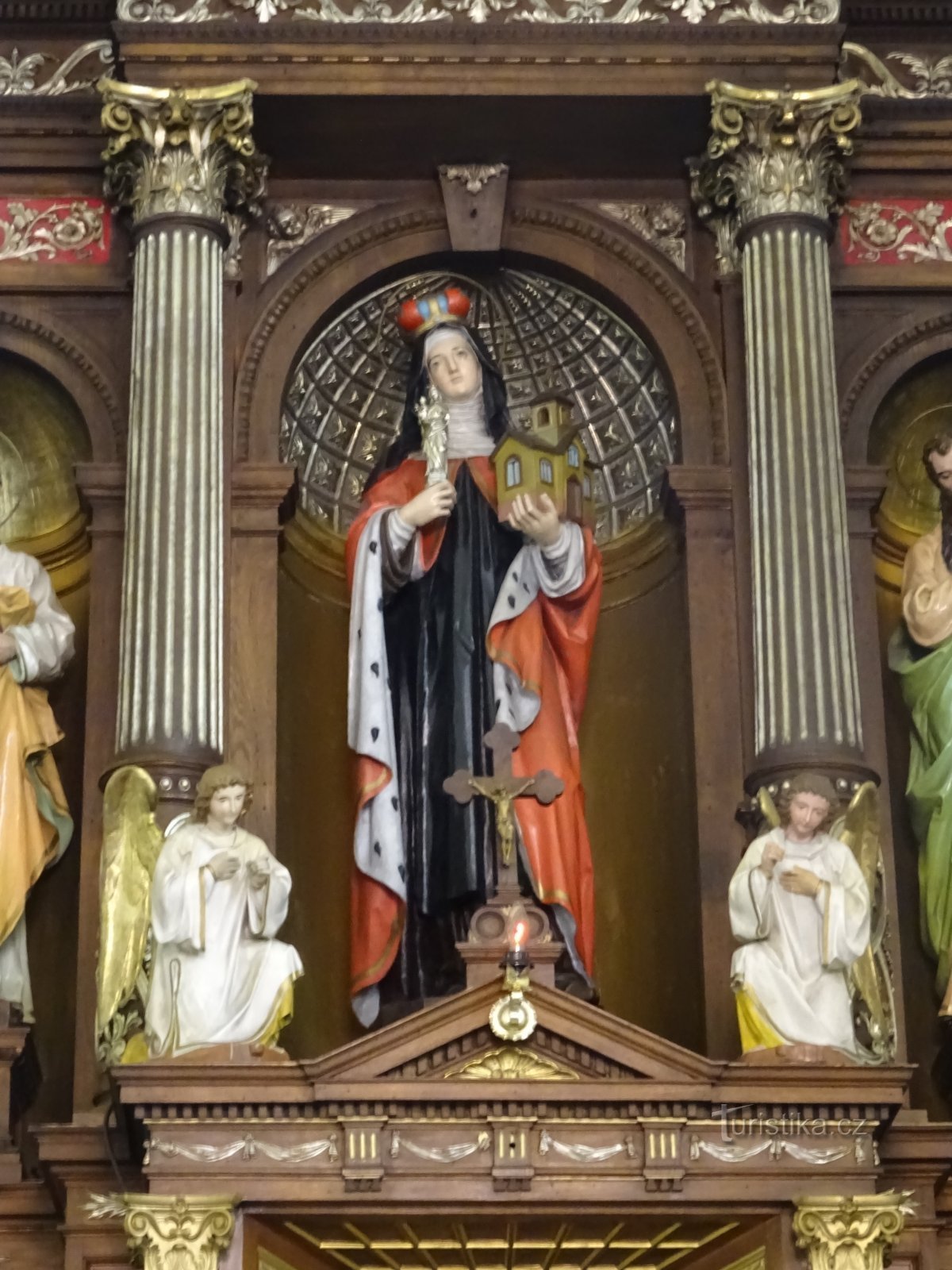 St. Hedwig on the altar