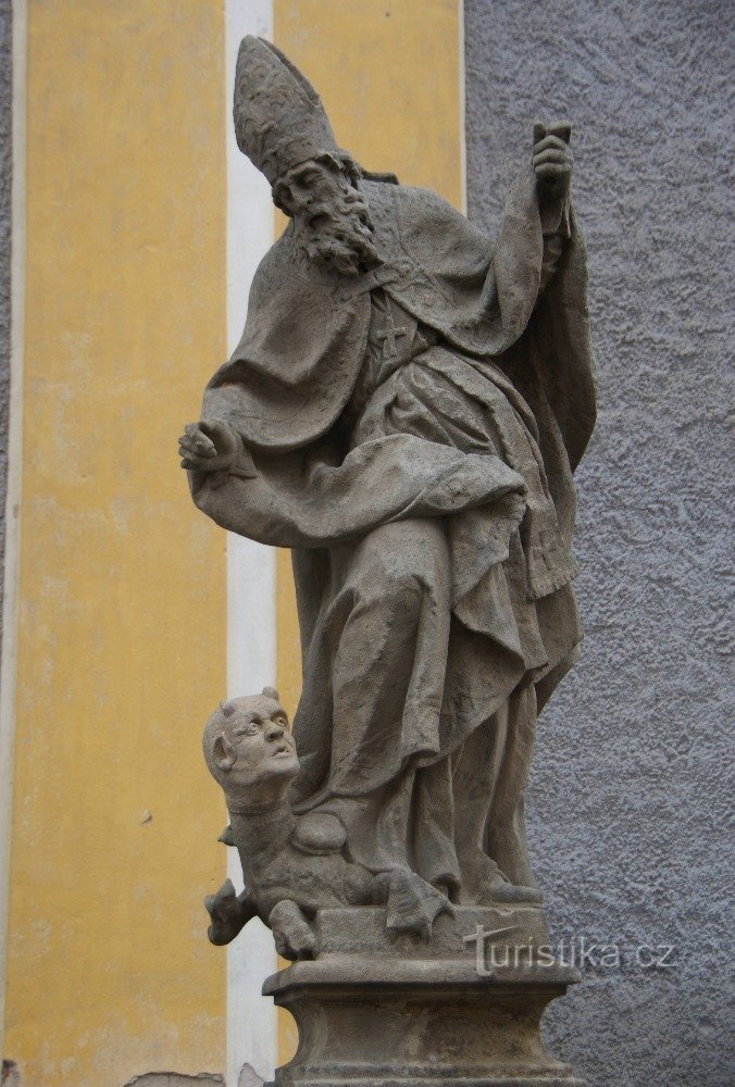 St. Prokop avec le diable en disgrâce