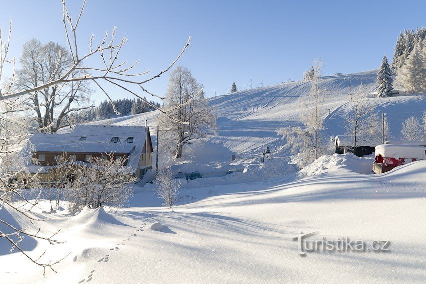 Pistes bij Stráž in Ostružná