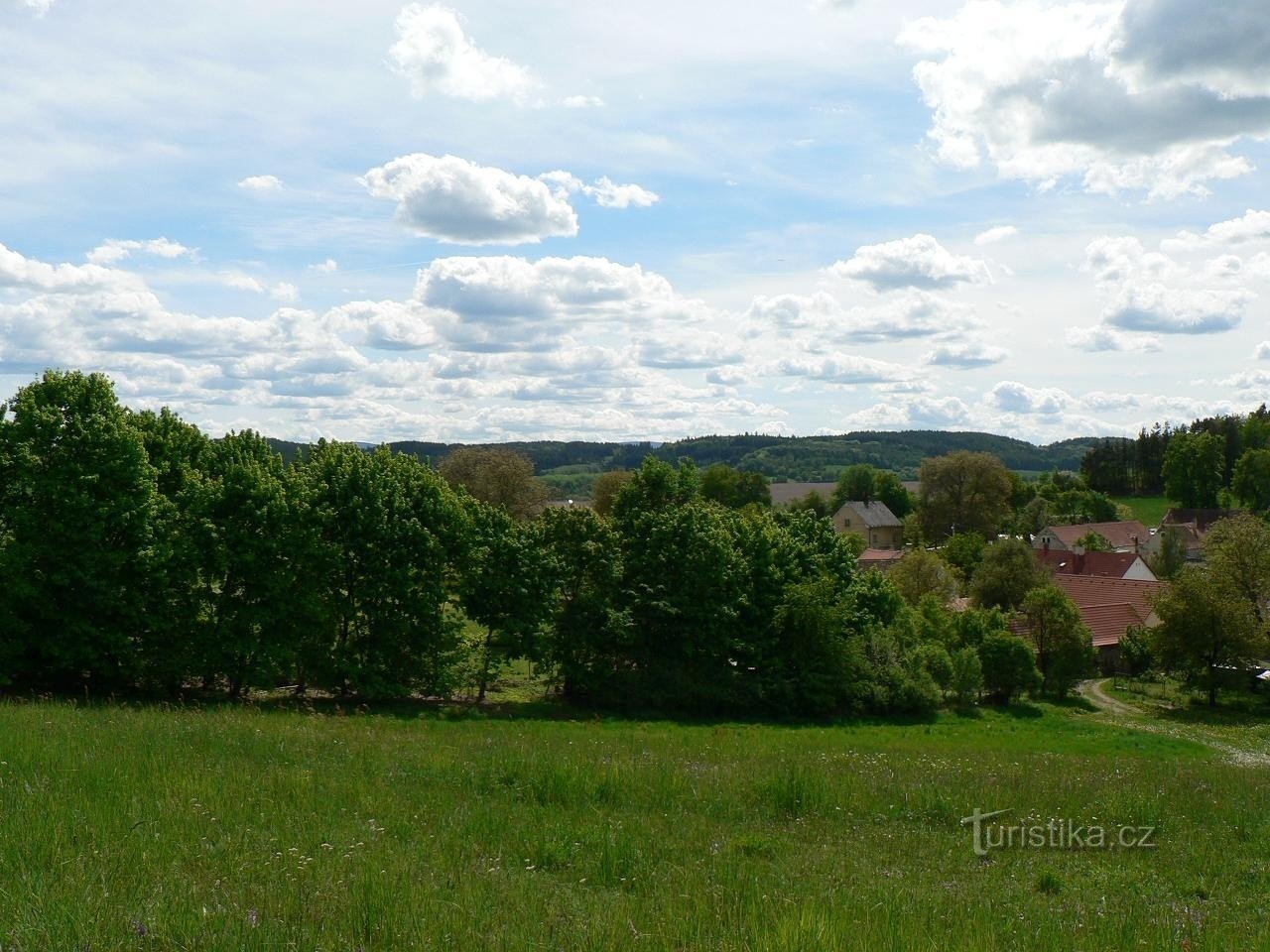 Sváte Pole, Blick auf das Dorf