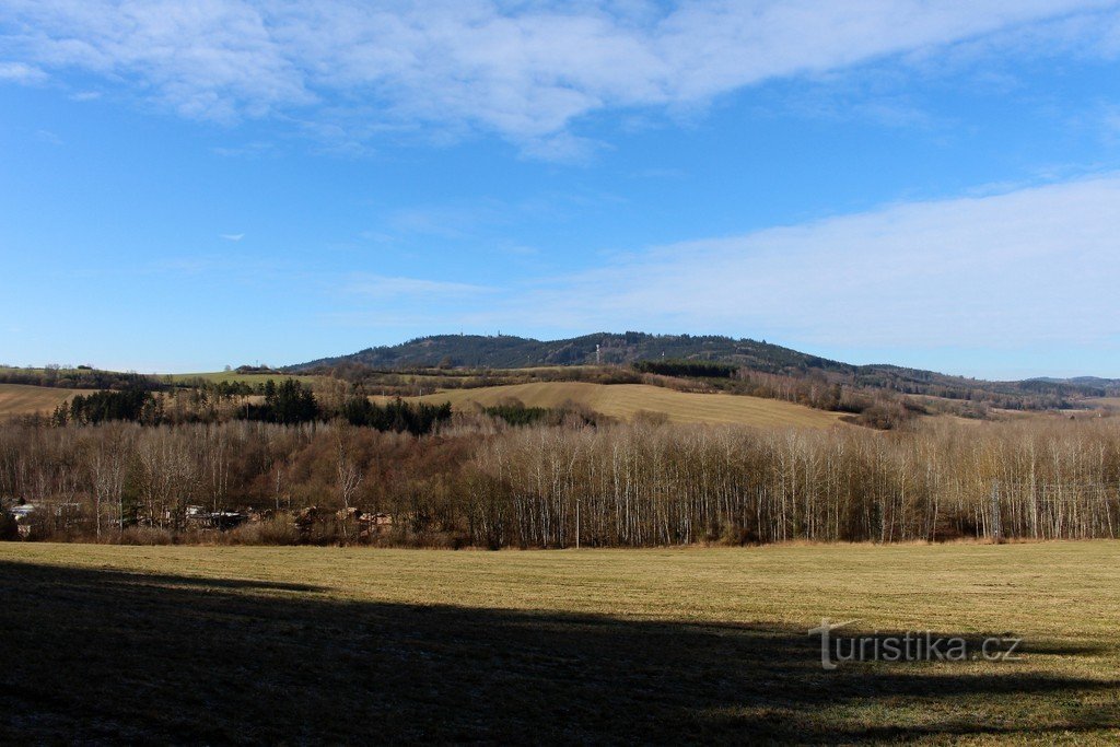 Svatobor and Hrádek from Suché vrch