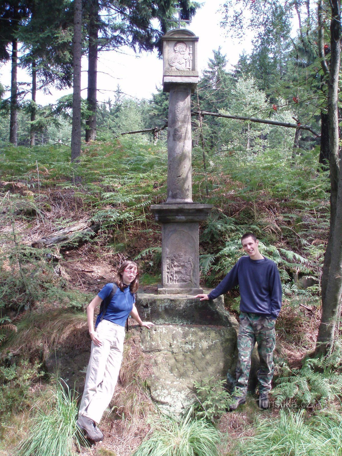 Coluna de St. Jacob perto de Jedlová