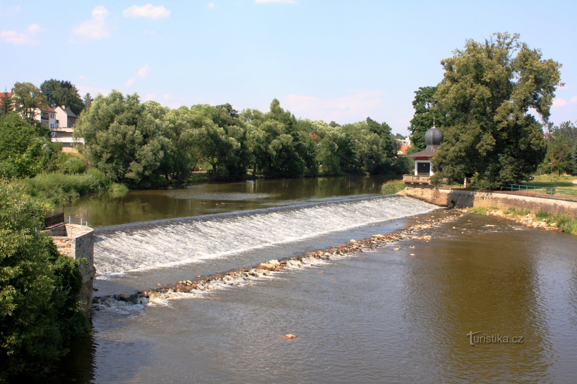 Světlá nad Sázavou - jez na Sázavě