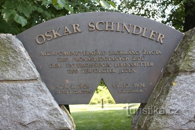 Svitavy - Monument d'Oskar Schindler