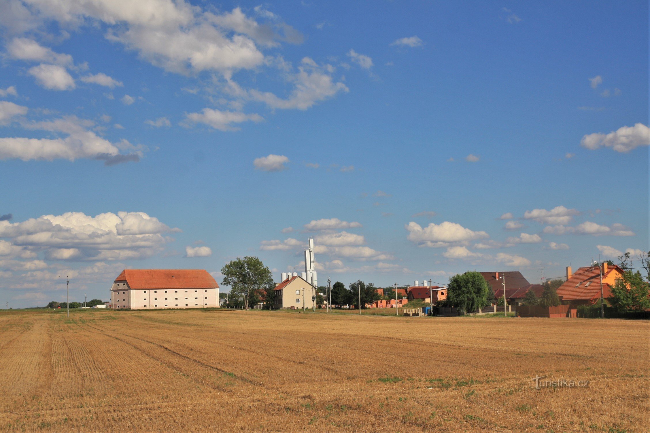 The granary is located on the outskirts of the village