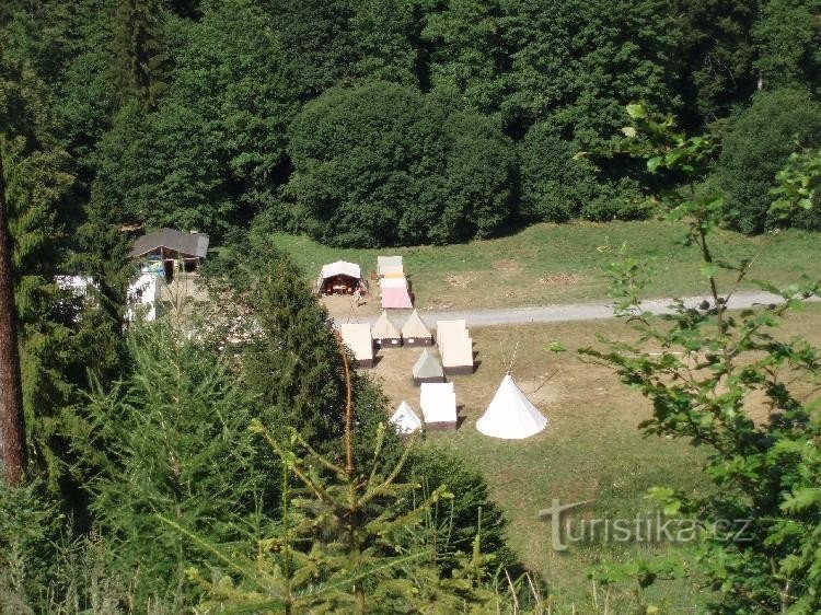 campamento en el valle de Budišovka