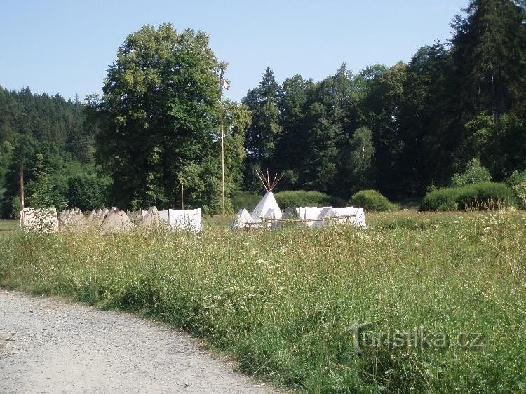 obóz w dolinie Budišovki