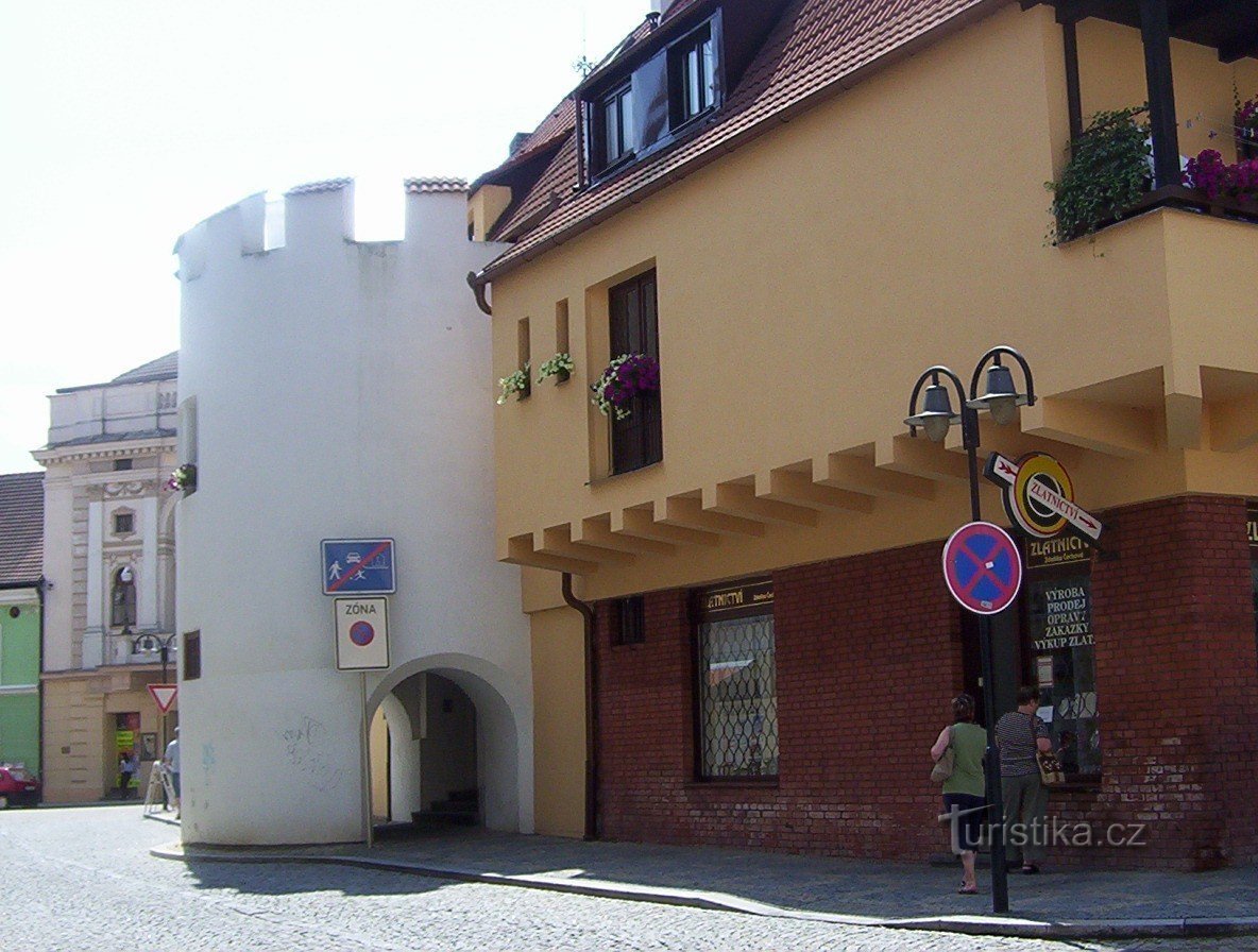 Tábor-Žižkova straat-Soukenická bašta-Foto: Ulrych Mir.