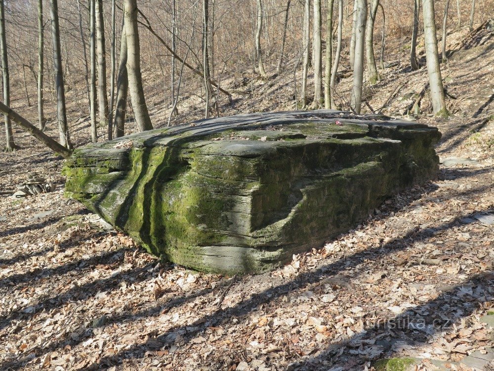 Tajemný Oltářní kámen mohl být i kamenem obětním (Řídeč u Šternberku)
