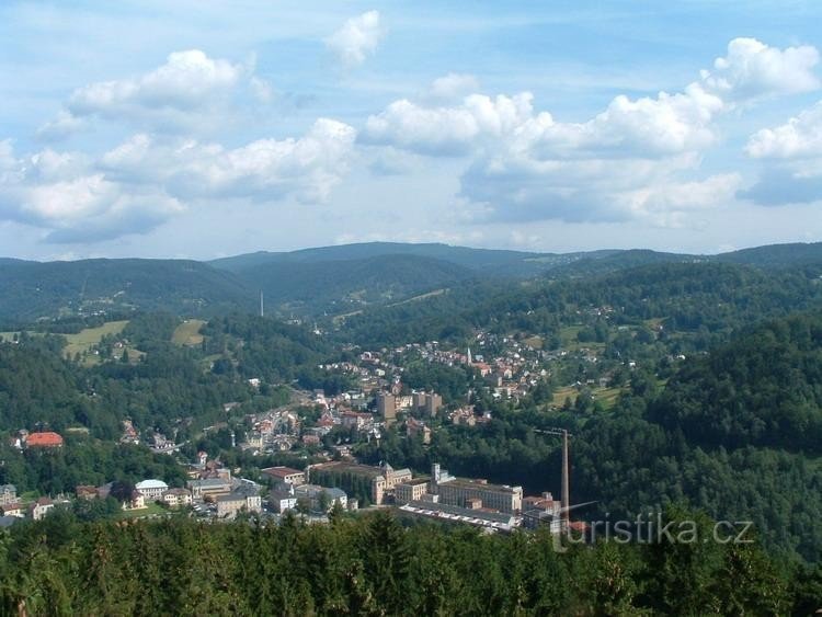 Tanvald: Desde el mirador de Terezín. agosto de 2005.