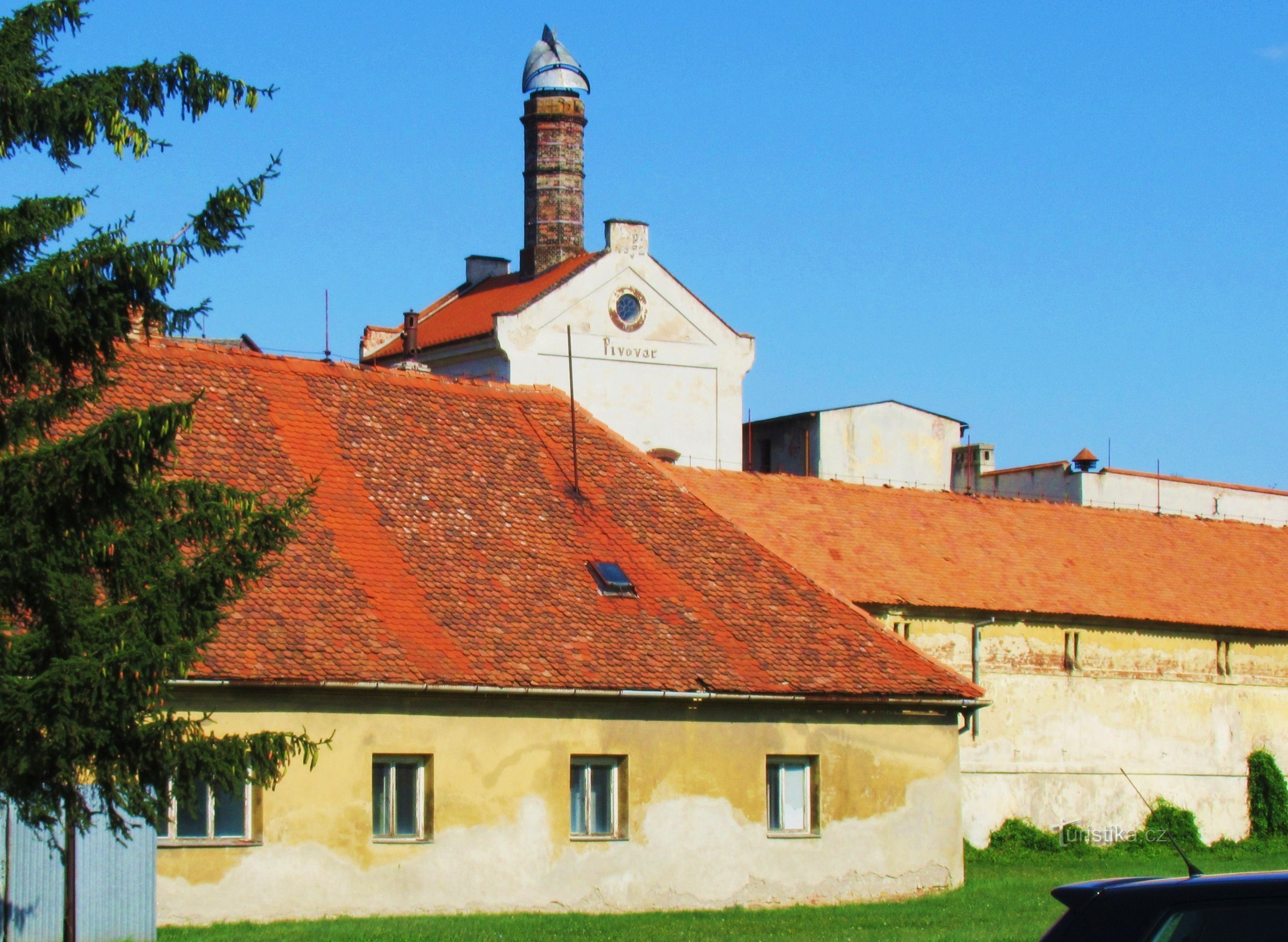 Technisch monument - Manský pivovar in Uh. Een spoor