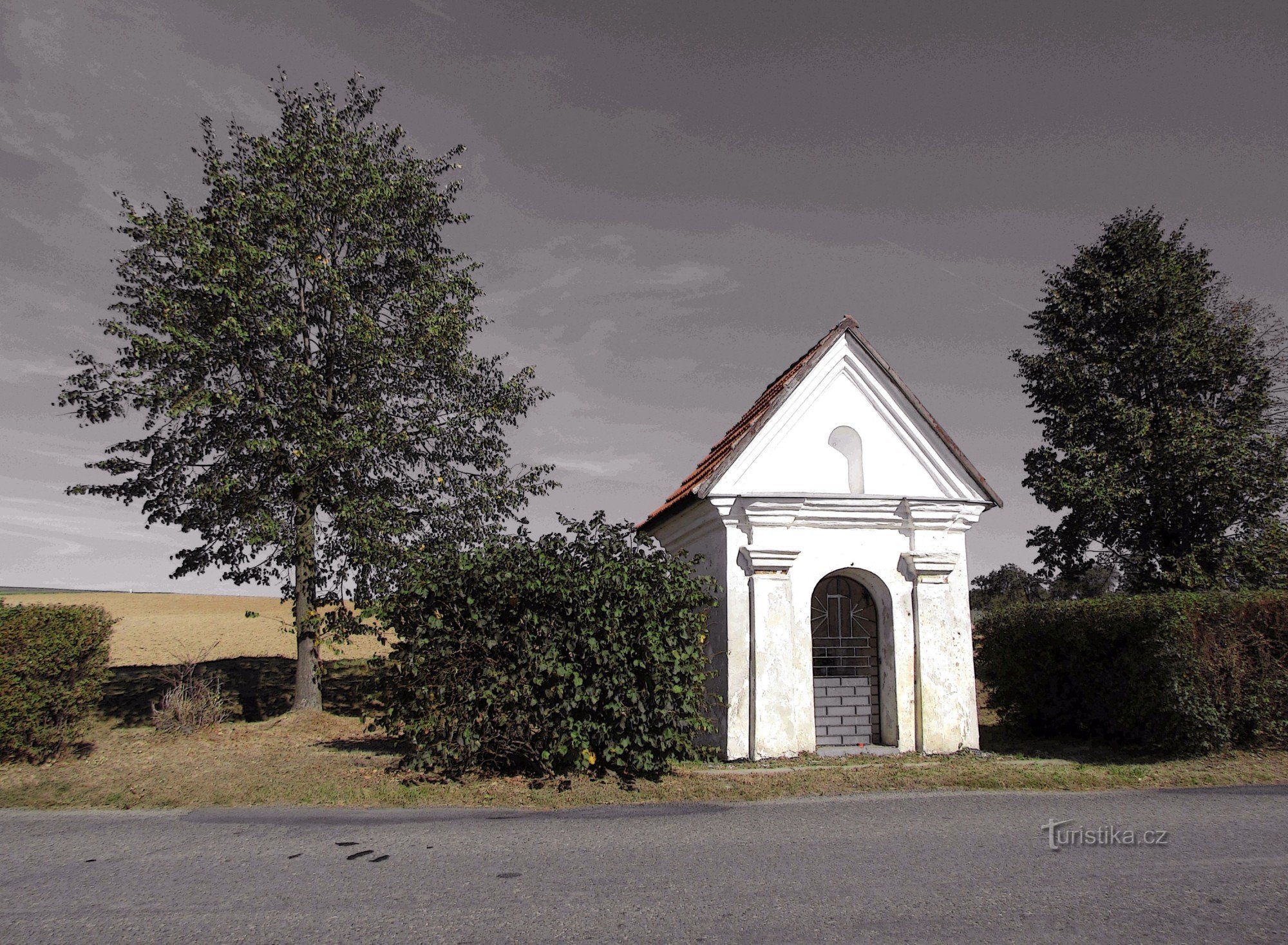 Tečovice - barokowa kaplica Świętej Rodziny