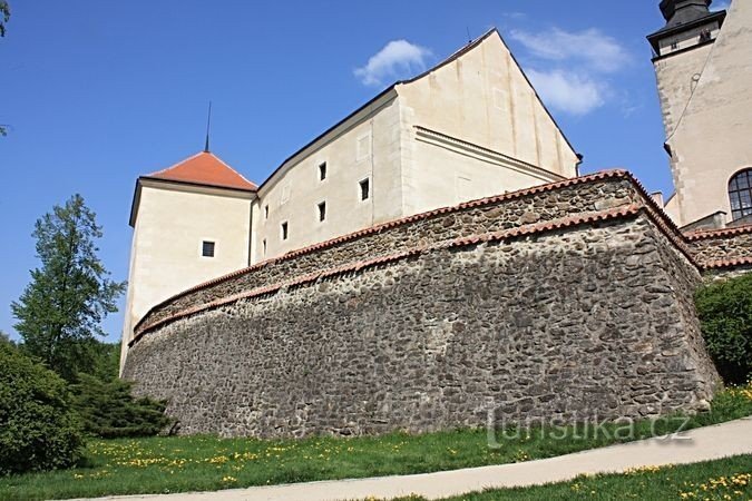 Telč - en del af bymuren