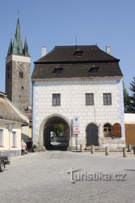 Telč - Bovenste poort