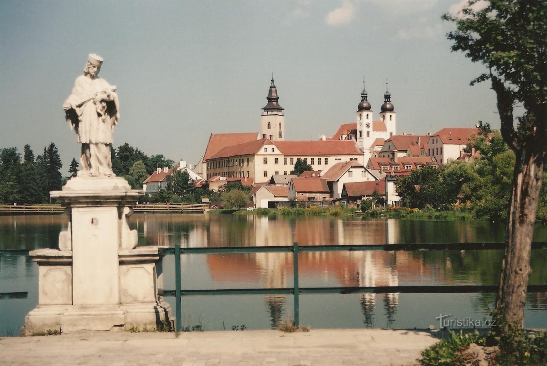 Телч - плотина Улицкого пруда 2000 г.