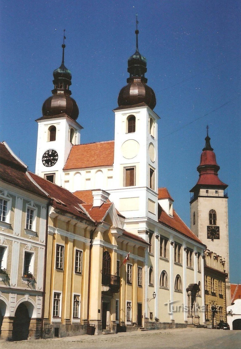 Telč - kostel Jména Ježíš, rok 2000