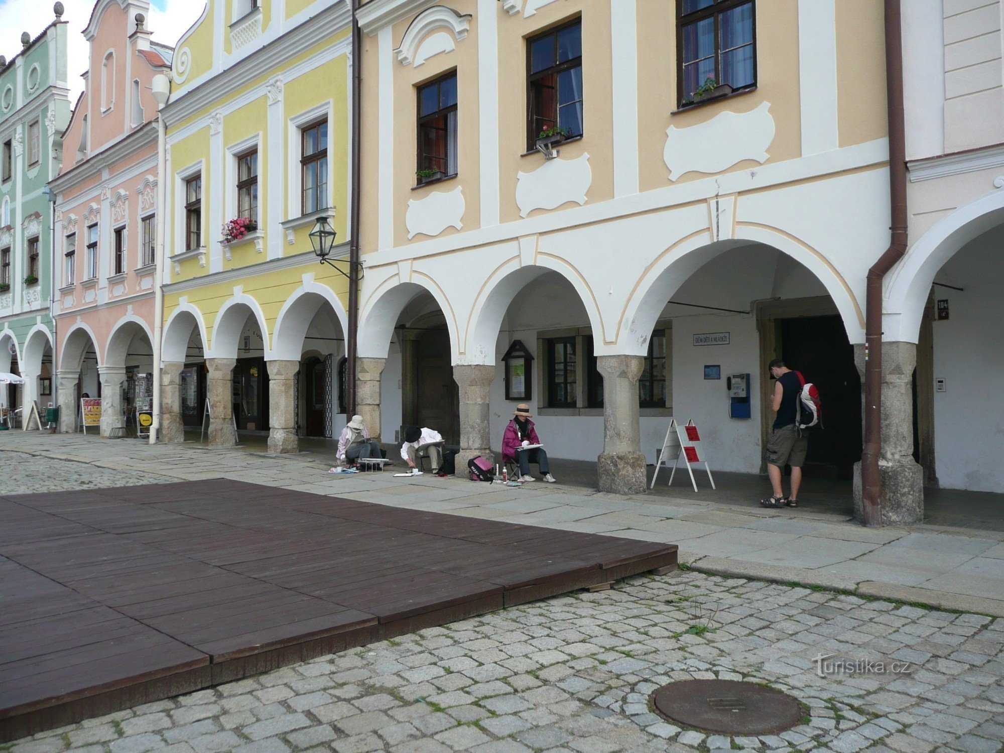 Telč, Piața Zachariáše z Hradec