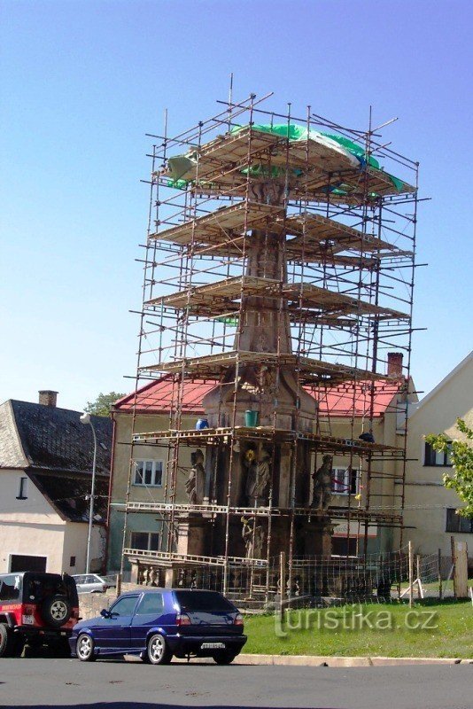 Eine warme, gleichmäßige Pestsäule muss manchmal repariert werden...