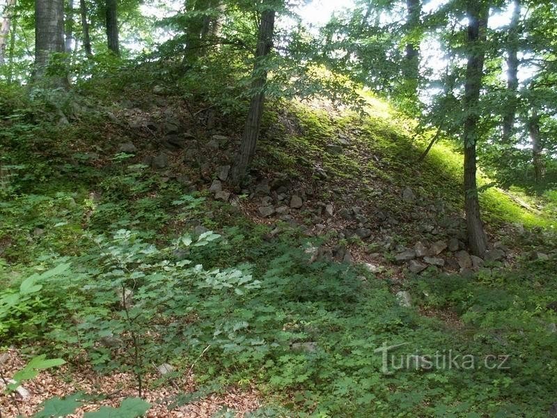 Terrain remains of the Devil's Castle