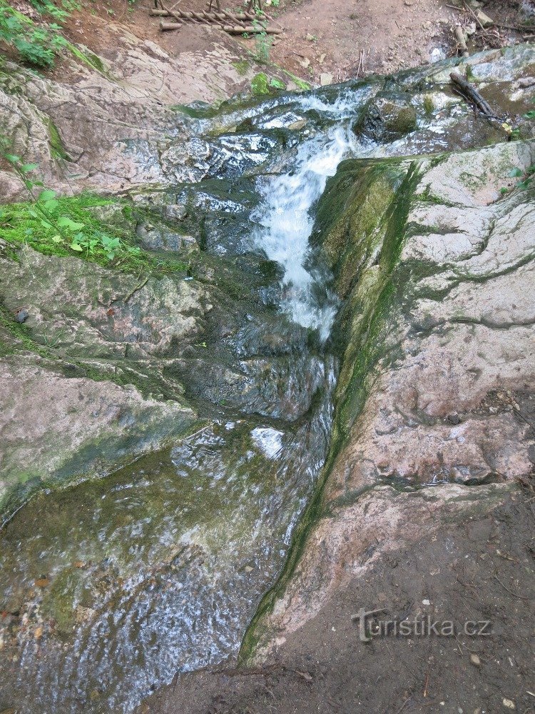 Tetín waterfall