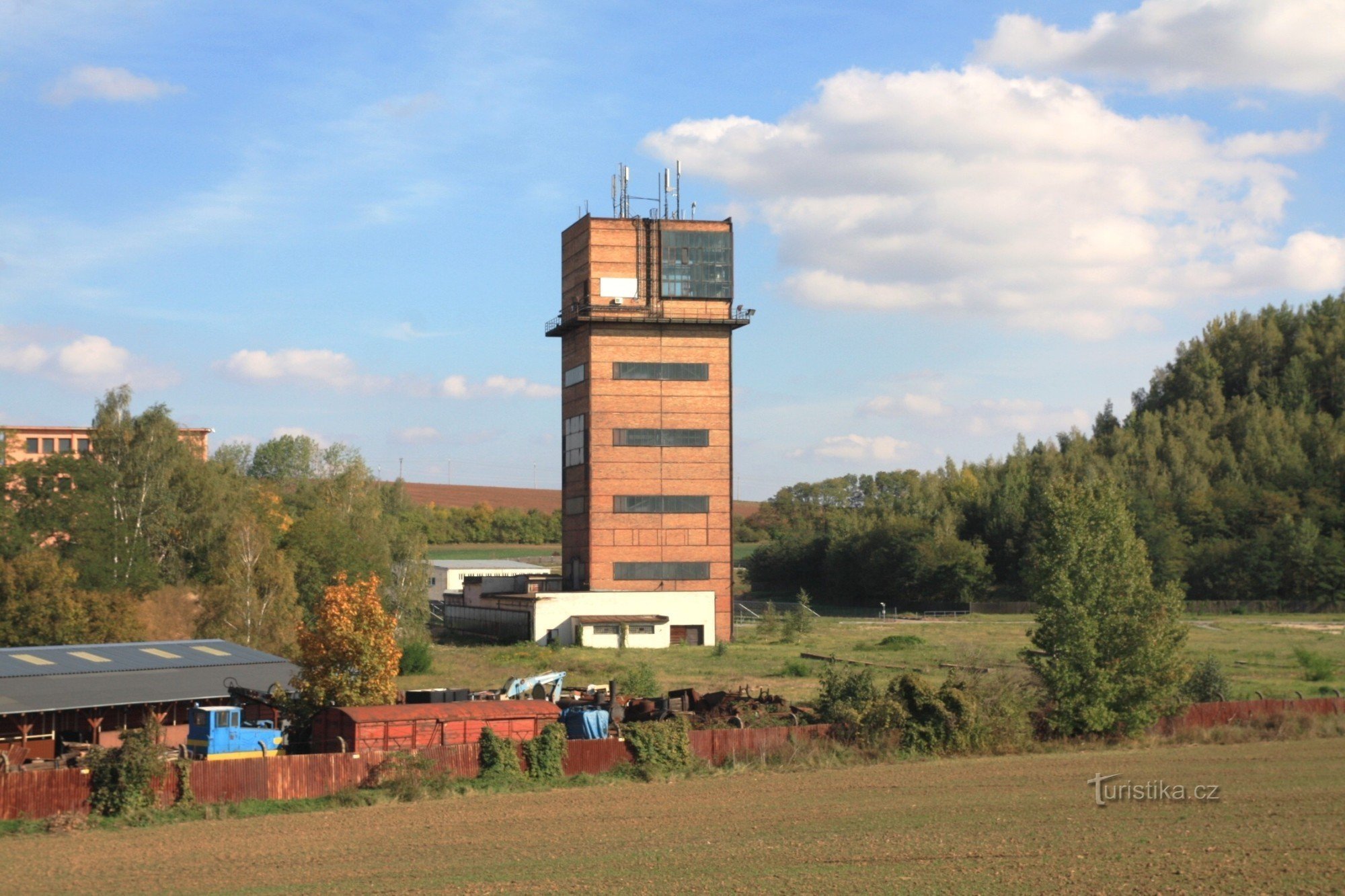 A torre de mineração da mina Jindřich