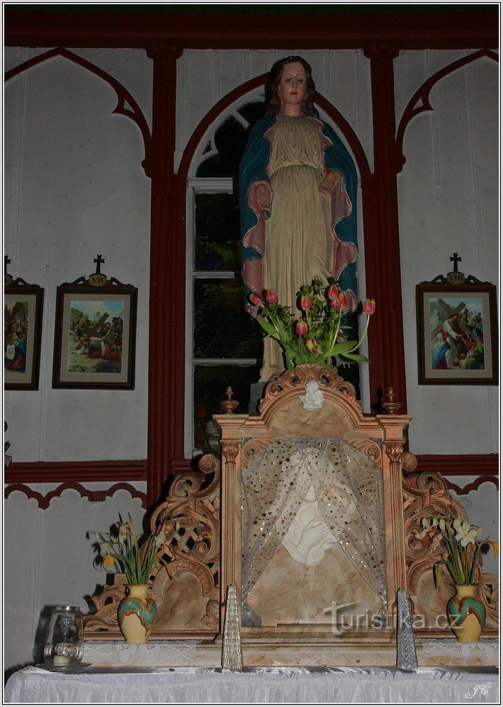 Ticháček's chapel - interior