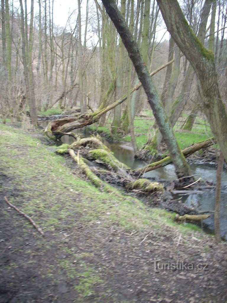 Przez cichą dolinę z Únětic do Roztoku