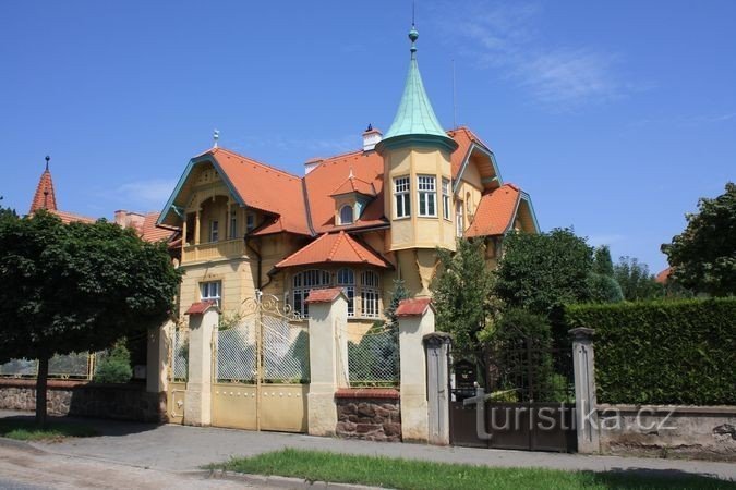 Tišnov - De villa van Jaroch aan de Riegrovstraat