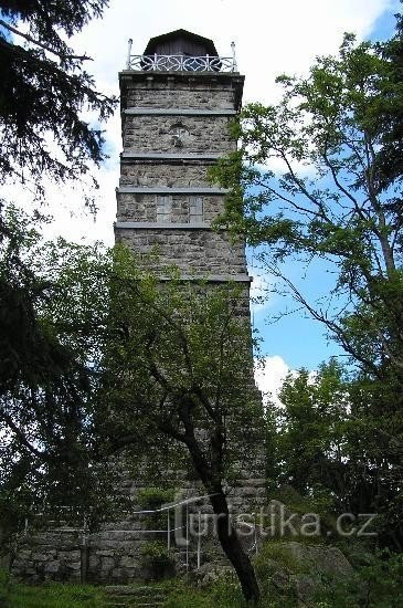 Tisovský vrch: wieża widokowa