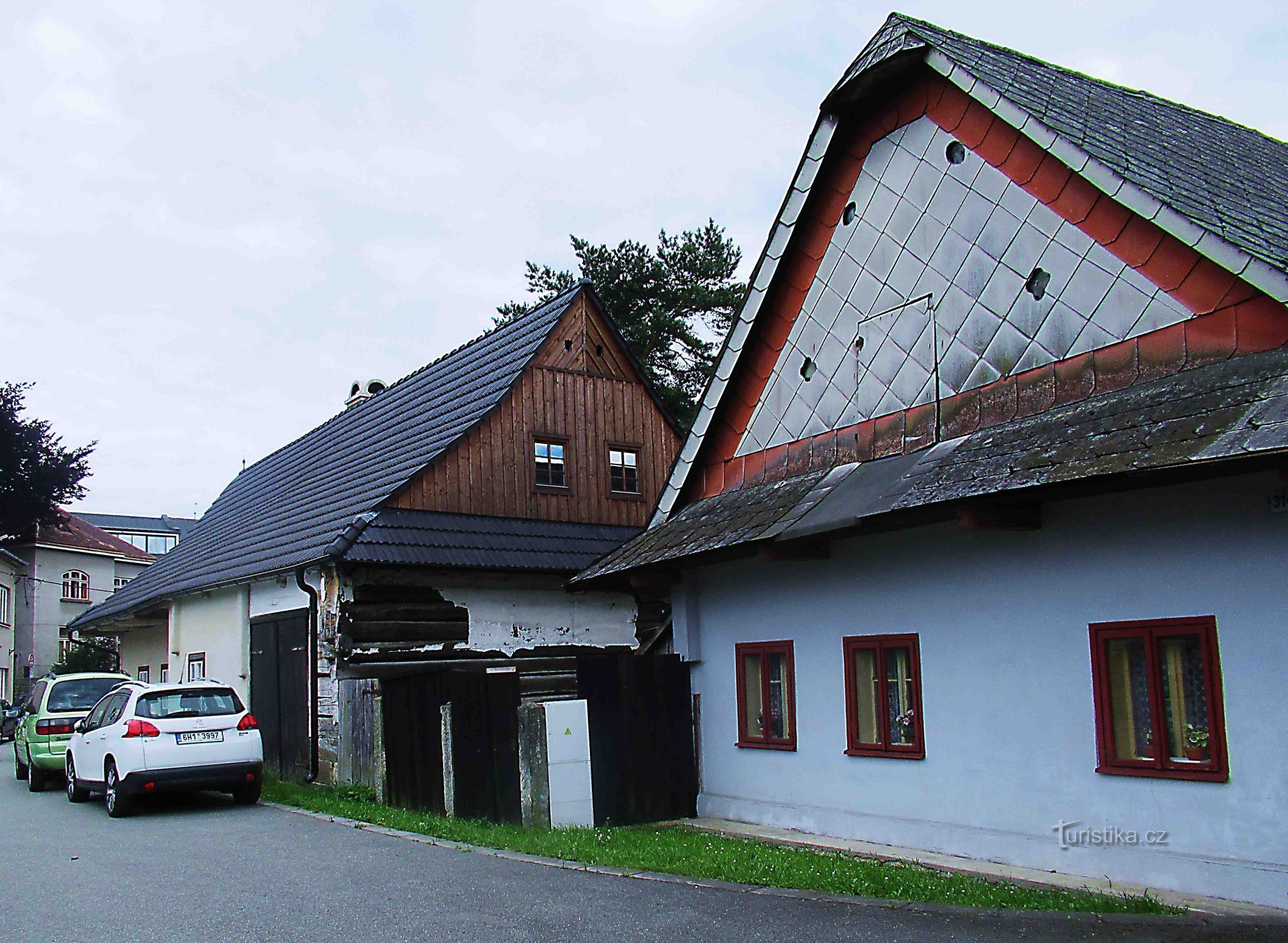 Maisons de tisserands - bâtiments folkloriques du XIXe siècle à Ústí nad Orlicí