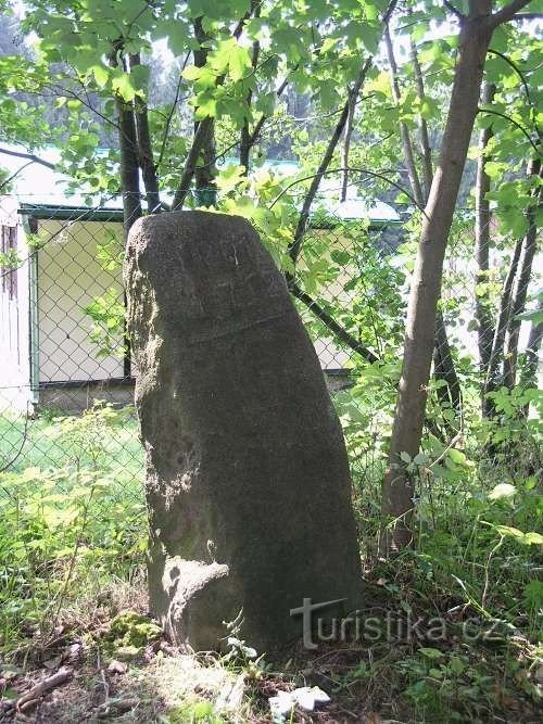 Tomášov - pedra de fronteira