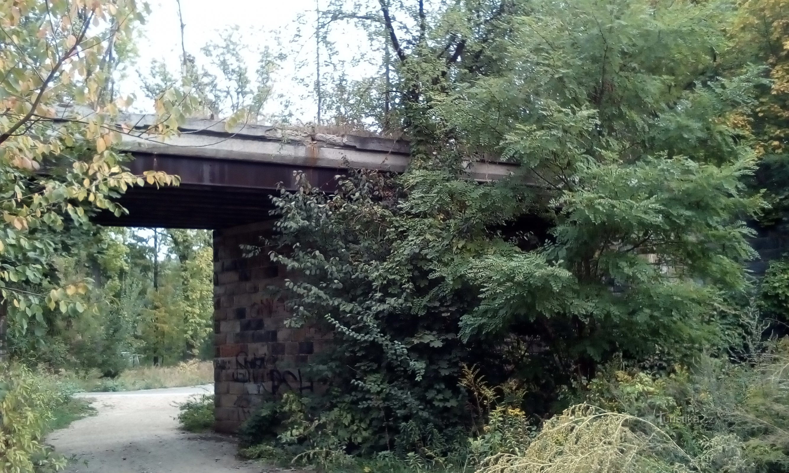 Torso av bron på järnvägsregementets tekniska övningsfält