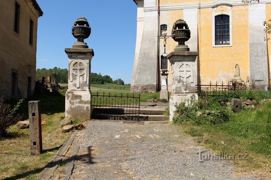 Poarta de intrare cu trunchi