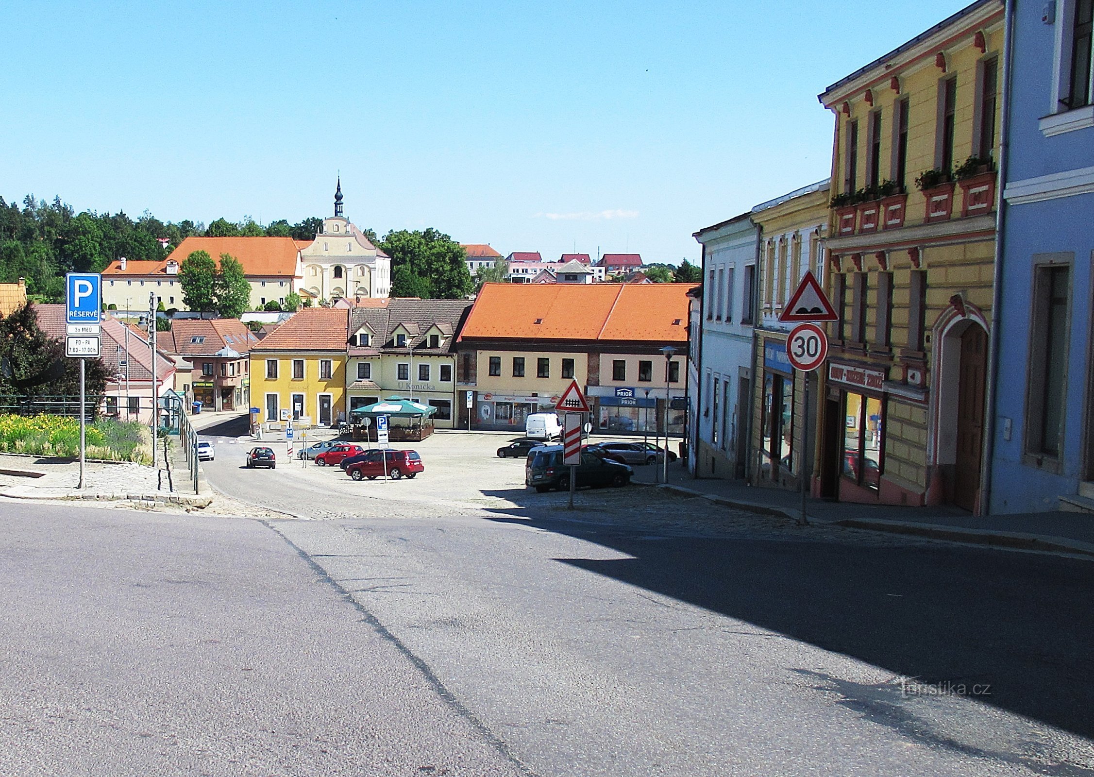 Caminhadas nas Terras Altas - a cidade de Dačice