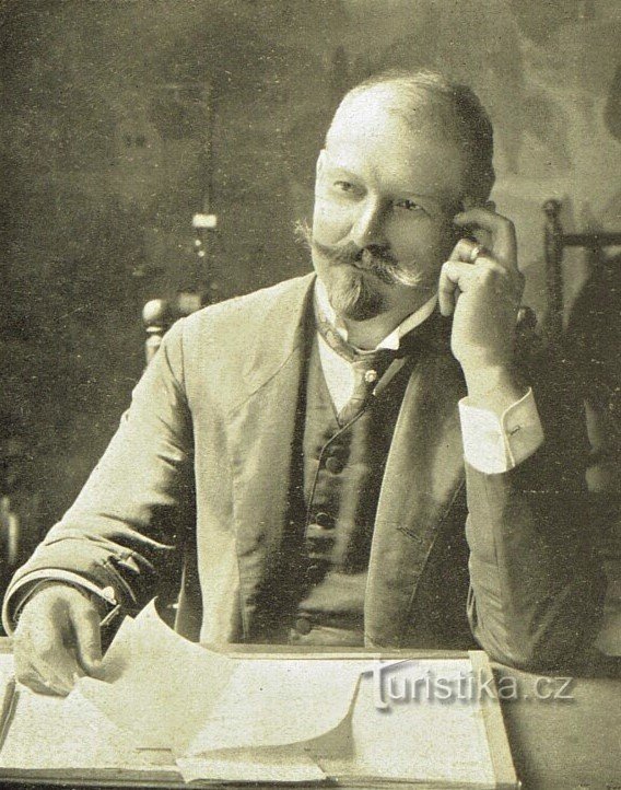 Fabrieksarbeider Josef Bartoň (waarschijnlijk 1909)