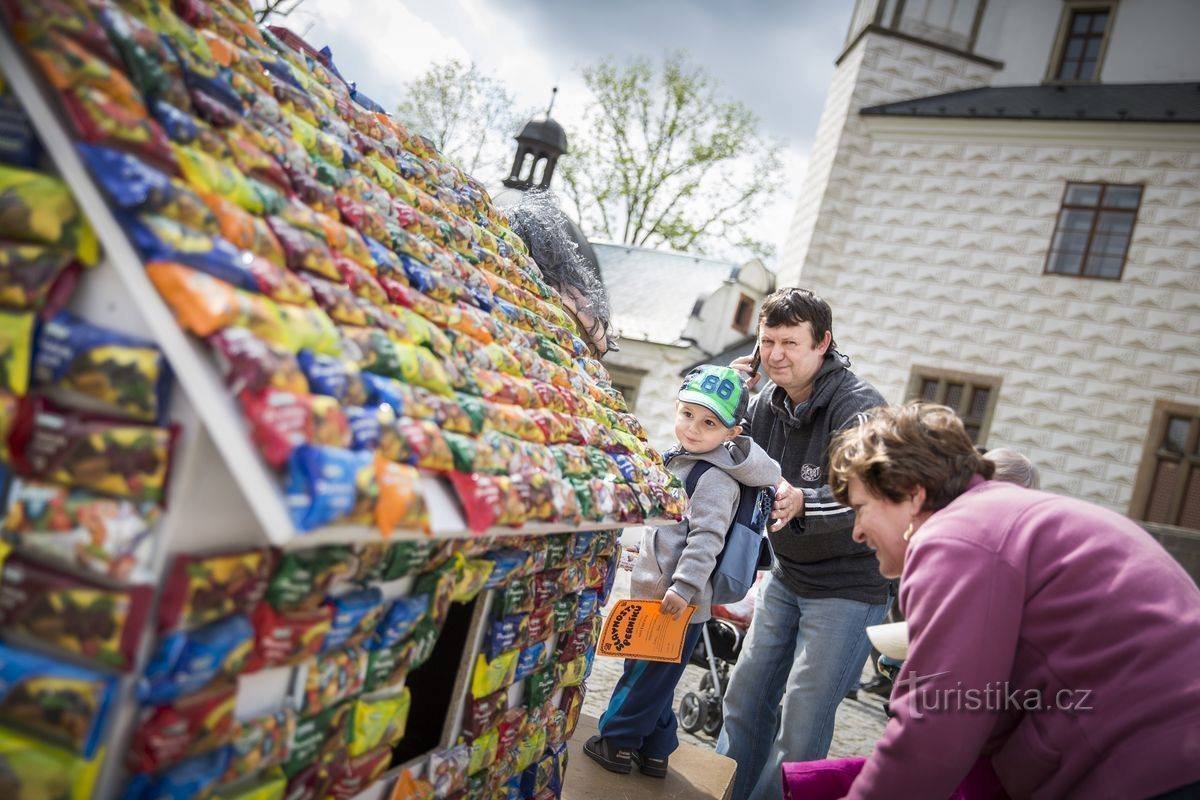 Traditioneel peperkoekfestival in het kasteel in Pardubice