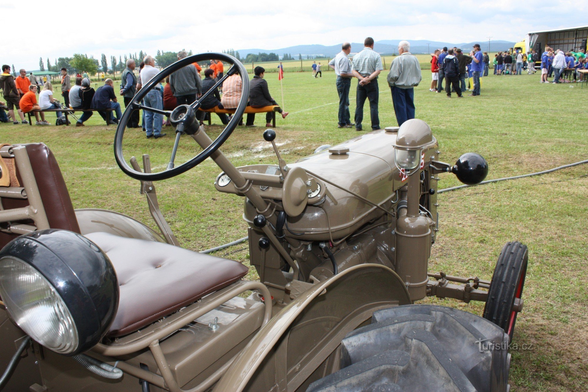 Mr. Václav Brožek's tractors at the Němčice meeting in the village of Němčice near Netolic (ZETOR 15)