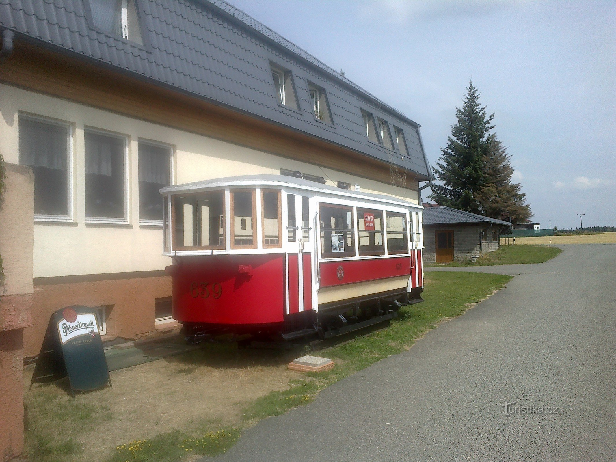 Straßenbahn auf der Drahanská vrchovina