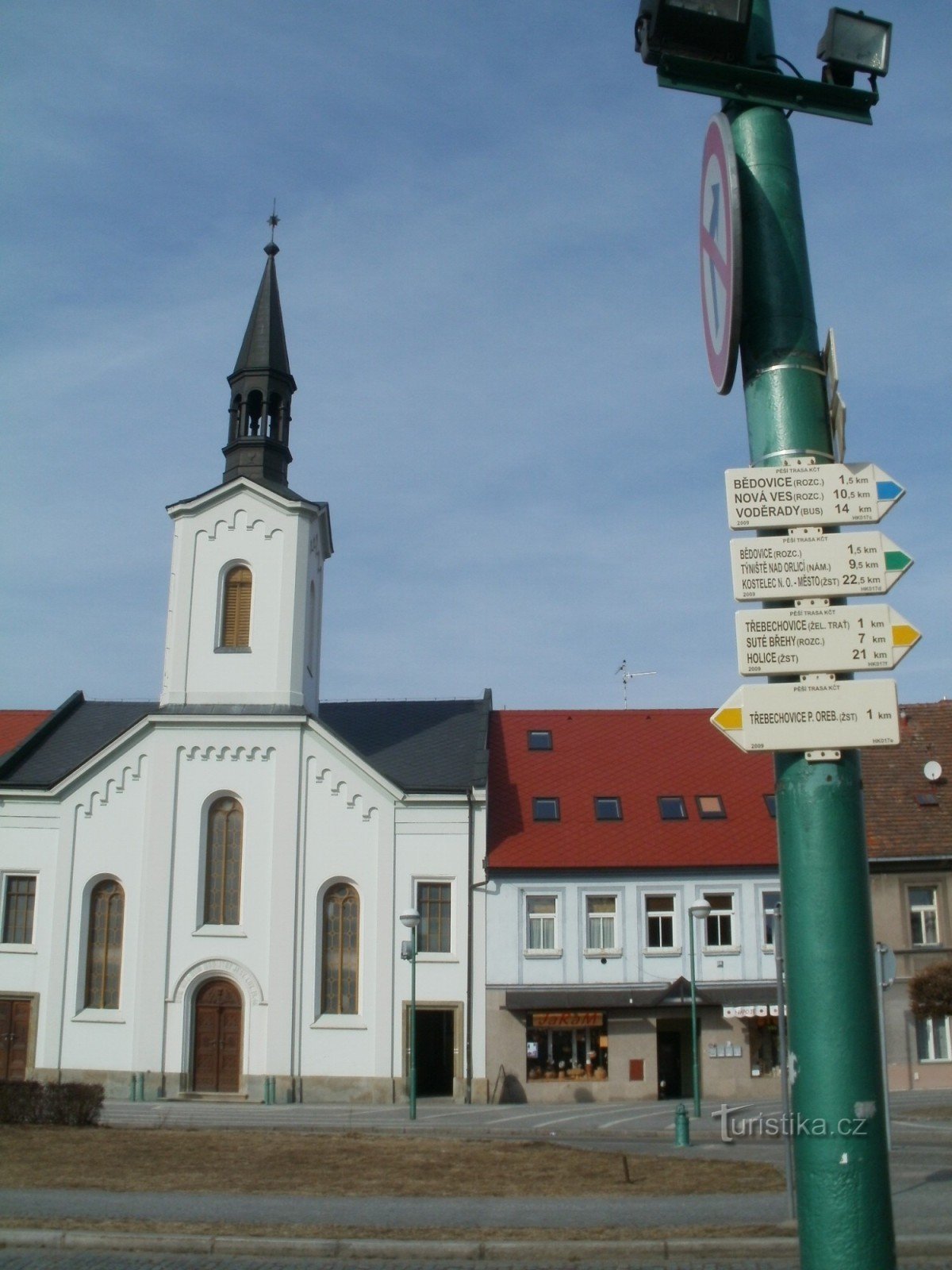 Třebechovice pod Orebem - hlavní turistický rozcestník