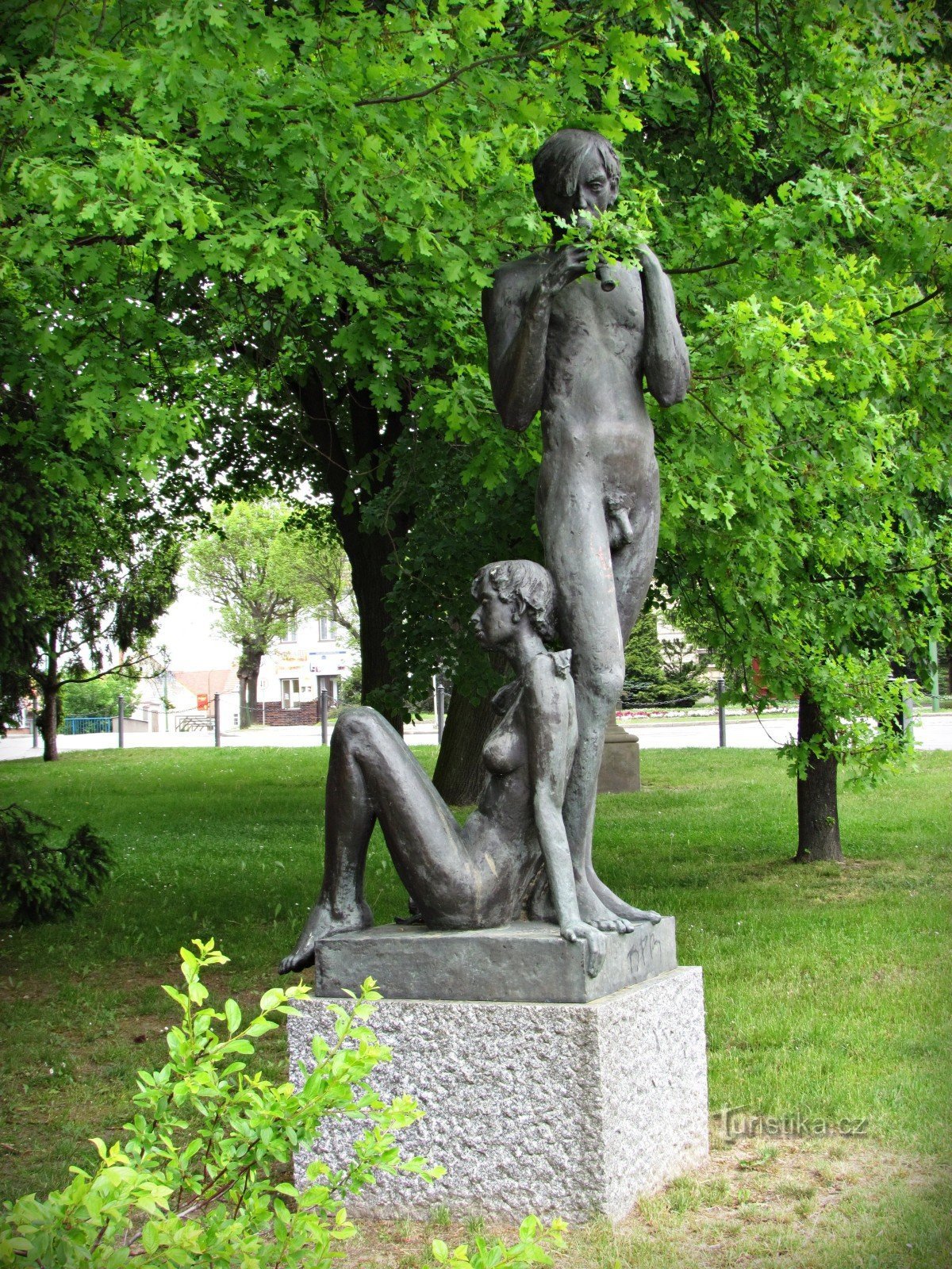 Třebíč - die Statue der Musik