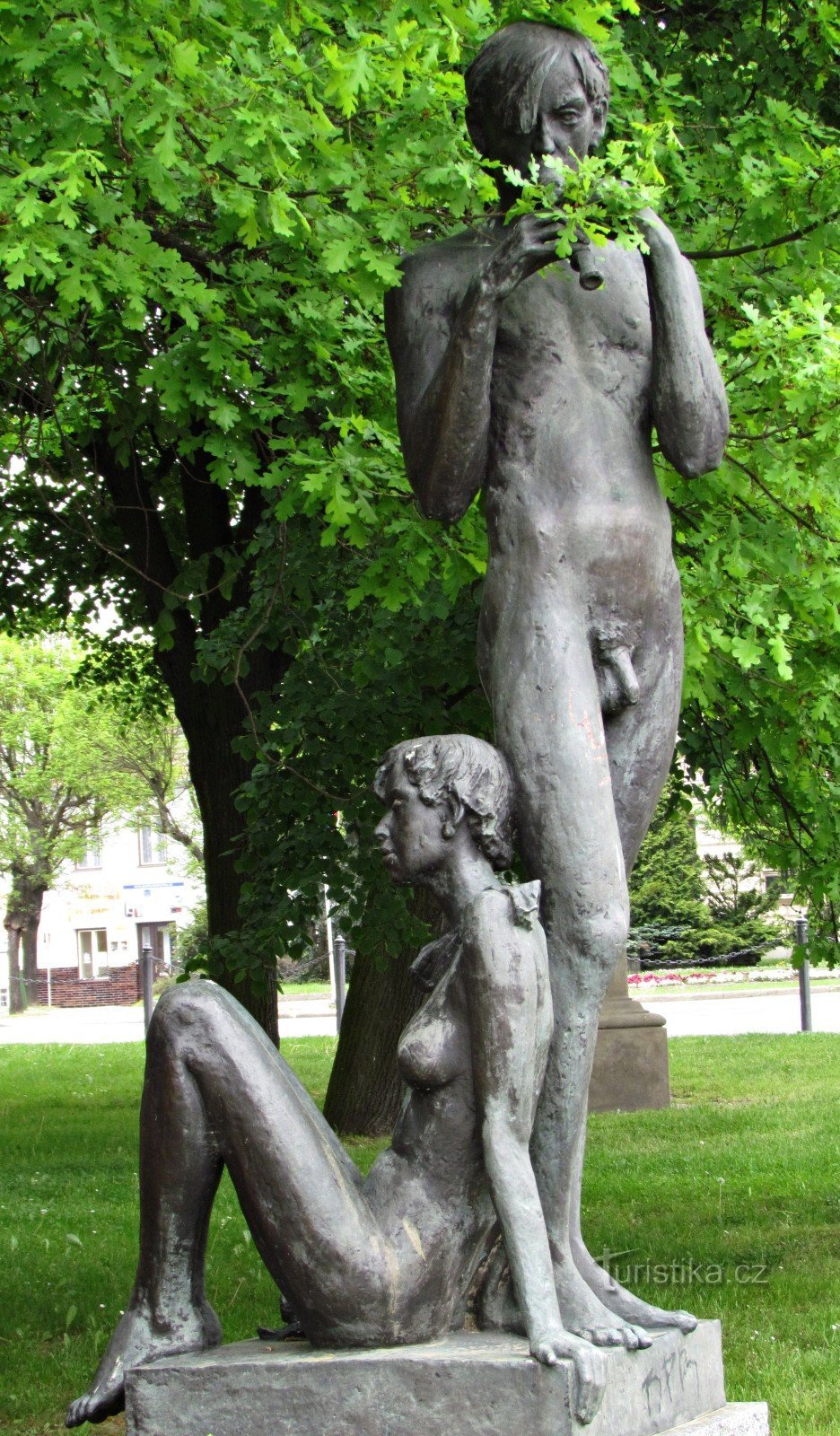 Třebíč - the statue of Music