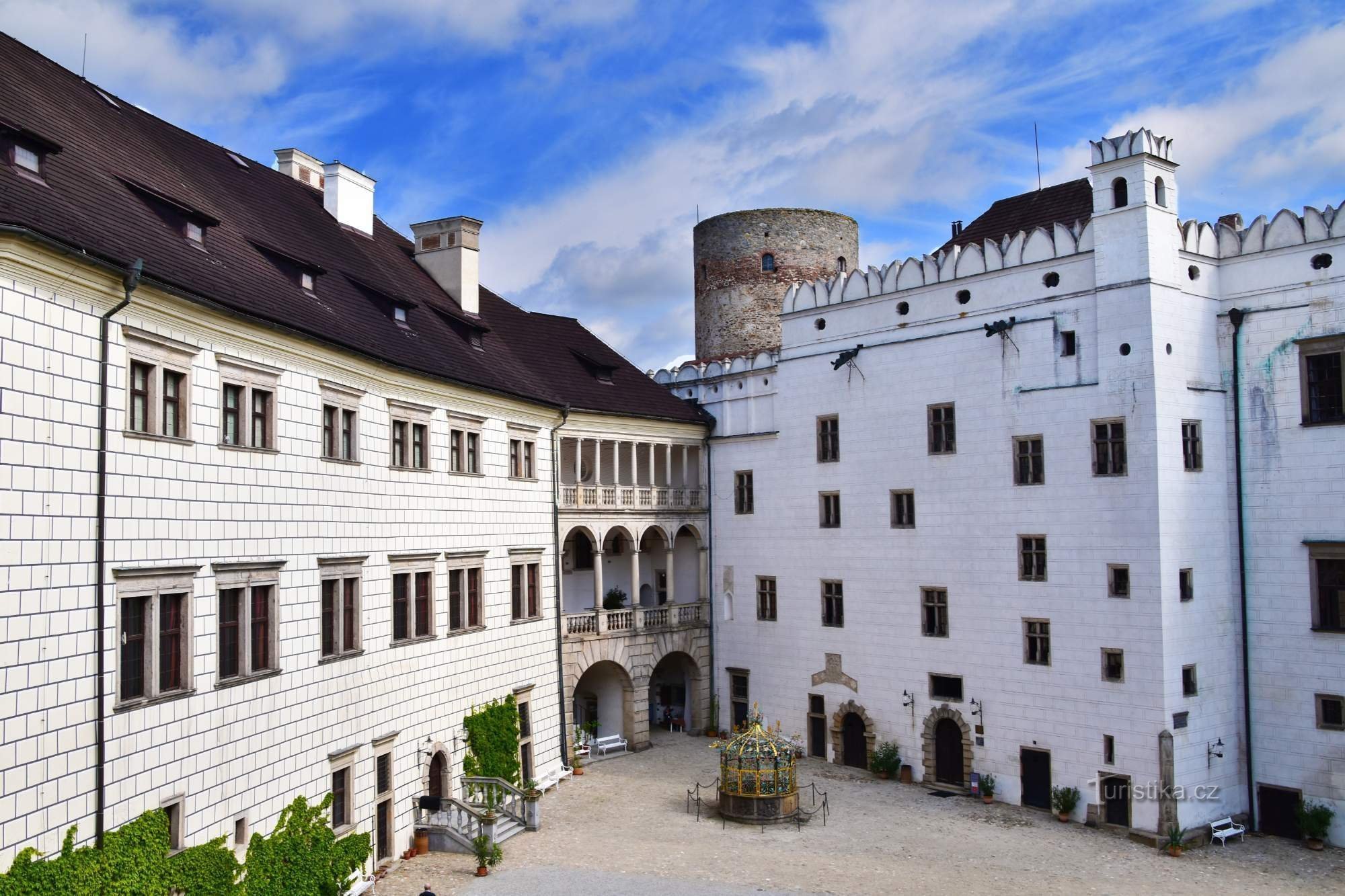 La troisième cour du château, Photo : Archives de la ville de Jindřichův Hradec