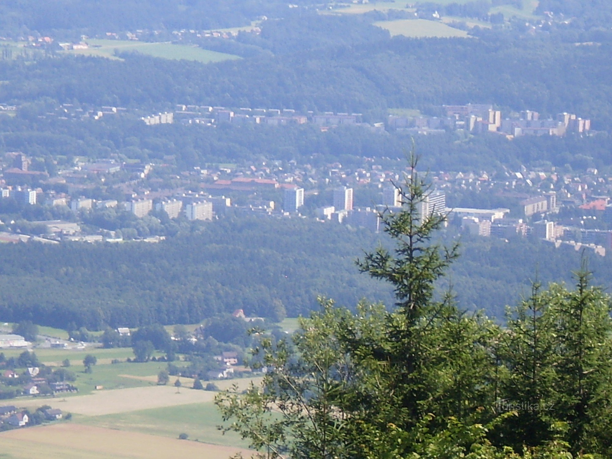 Třinec dalla cima di Javorový