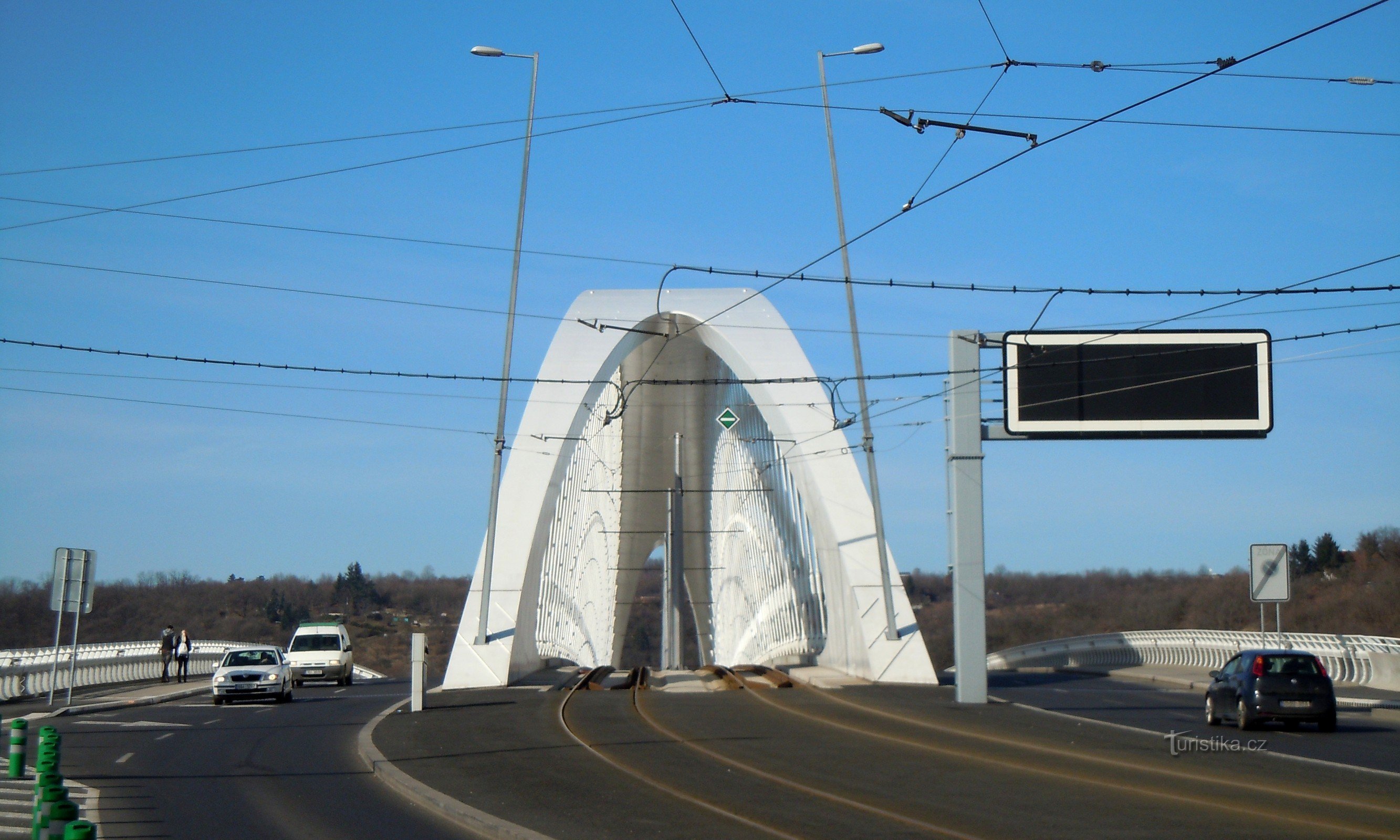 Trojský most notranja karoserija tramvaja